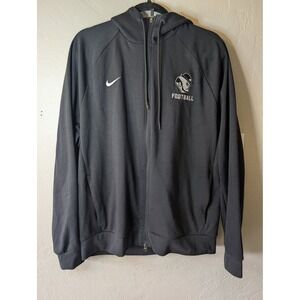 Nike Dri Fit Full Zip Fighting Irish Hooded Jacket Mens Black size‎ L